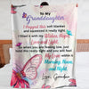Granddaughter Blanket - Butterfly Hug