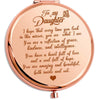 My Daughter or Daughter-in-law - &quot;Reflection&quot; Engraved Hand-Held Folding Mirror