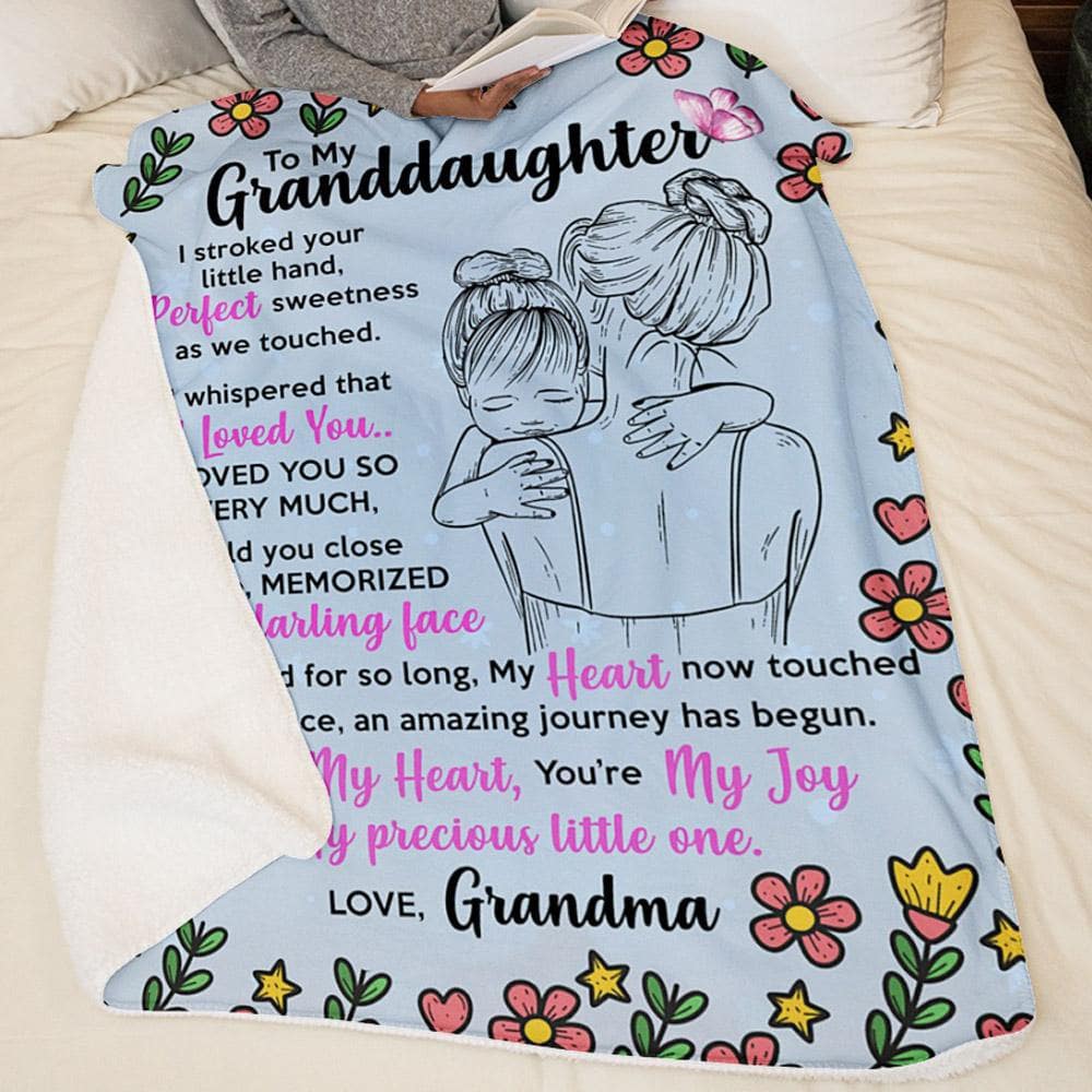 Personalized granddaughter online blankets