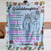 Granddaughter Blanket - Poem Hug