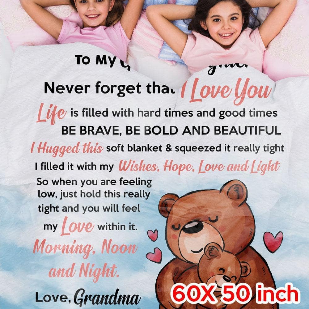 Granddaughter Blanket - Bear Hug – Family First