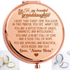 My Granddaughter - &quot;Reflection&quot; Personalized Engraved Hand-Held Folding Mirror - PP2