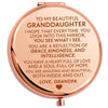 My Granddaughter PP - &quot;Reflection&quot; Personalized Engraved Hand-Held Folding Mirror -