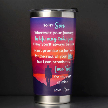 To My Son Travel - Insulated Tumbler