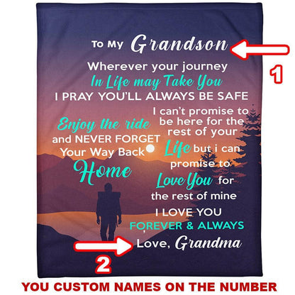 Grandson Blanket - Travel