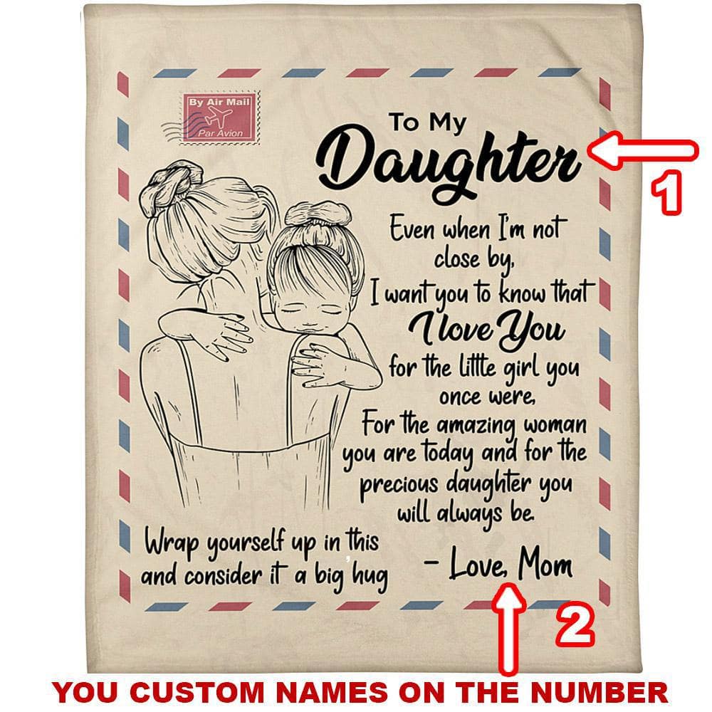 My Daughter - Personalized Blanket - PT