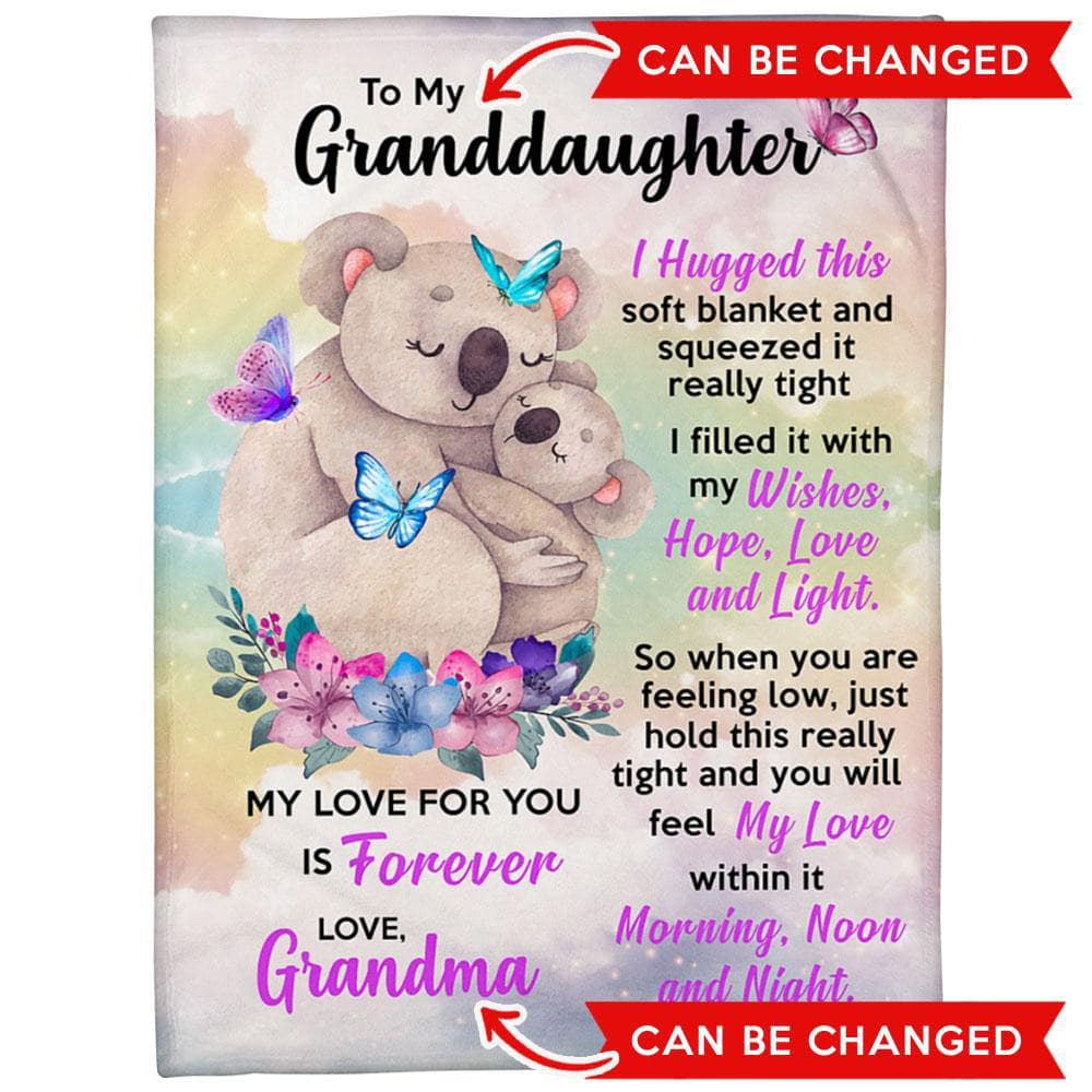 Granddaughter Blanket - Koala Hug