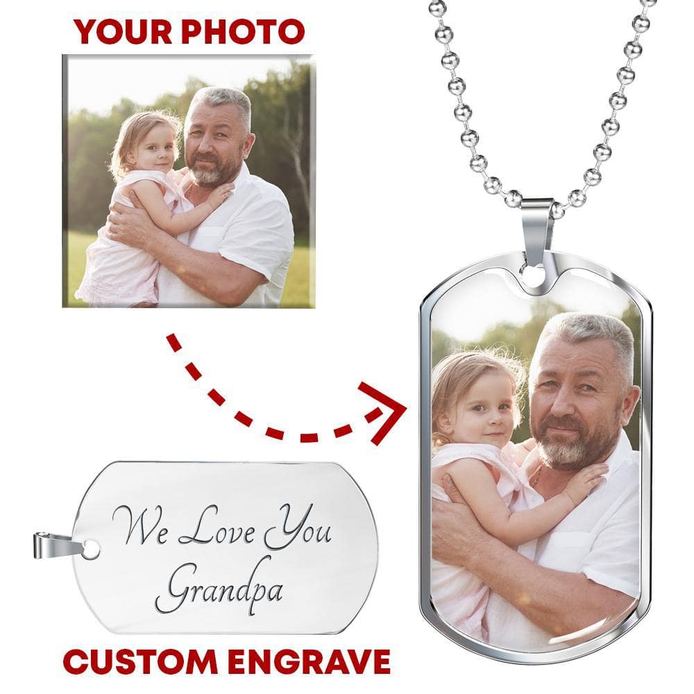 Personalized Photo with Engraving - Luxury Necklace