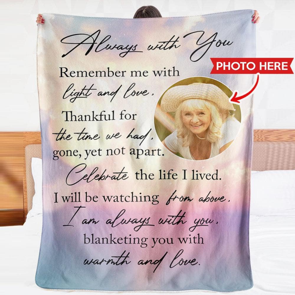 Always with you - Memorial Photo Blanket