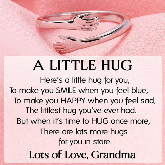 Little Hug Ring (Adjustable - One Size Fits All) - 925 Sterling Silver