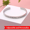 Love is being a - Personalized Bracelet
