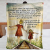 To my Daughter (Holding Hand) - Premium Blanket
