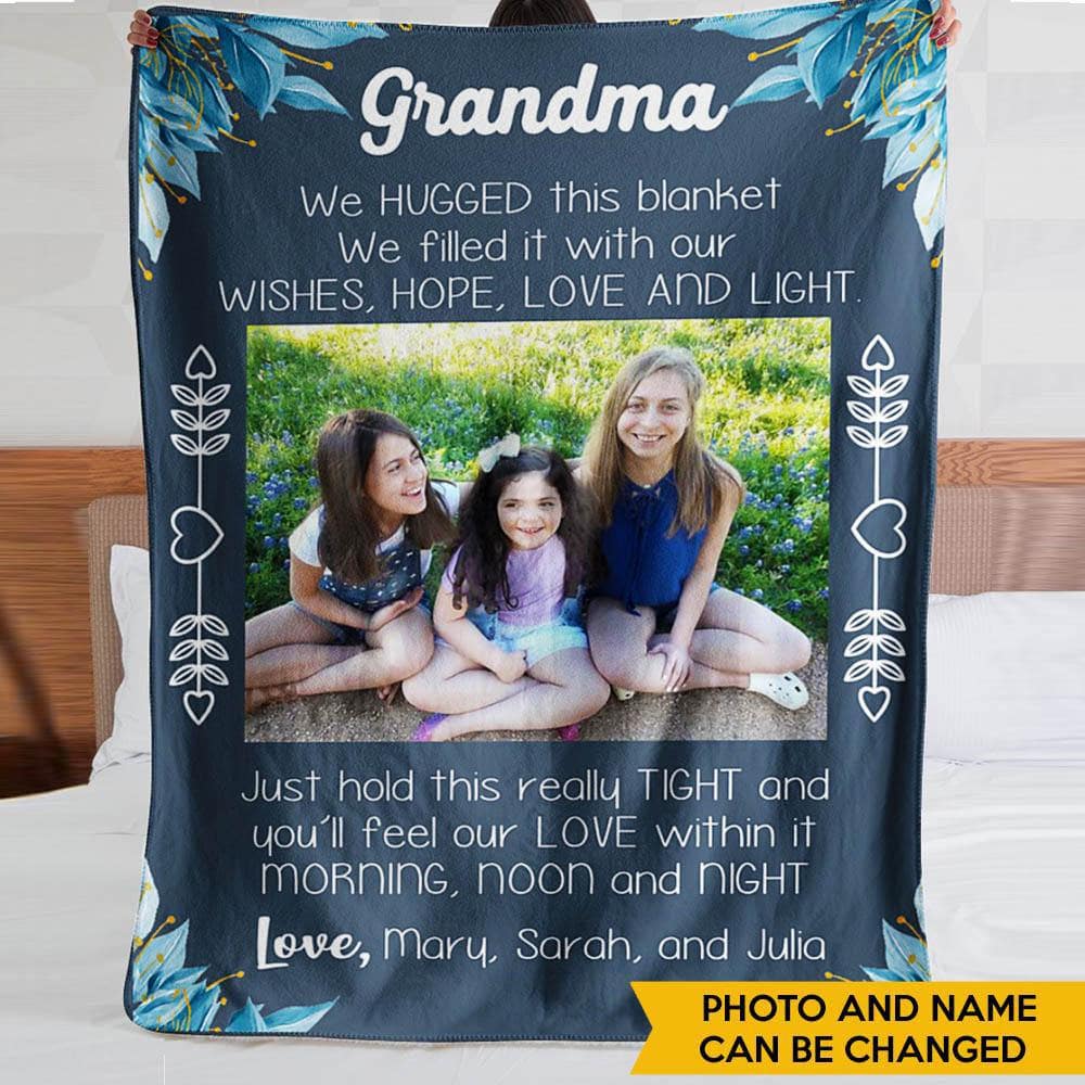 Personalized Photo Hug Blanket
