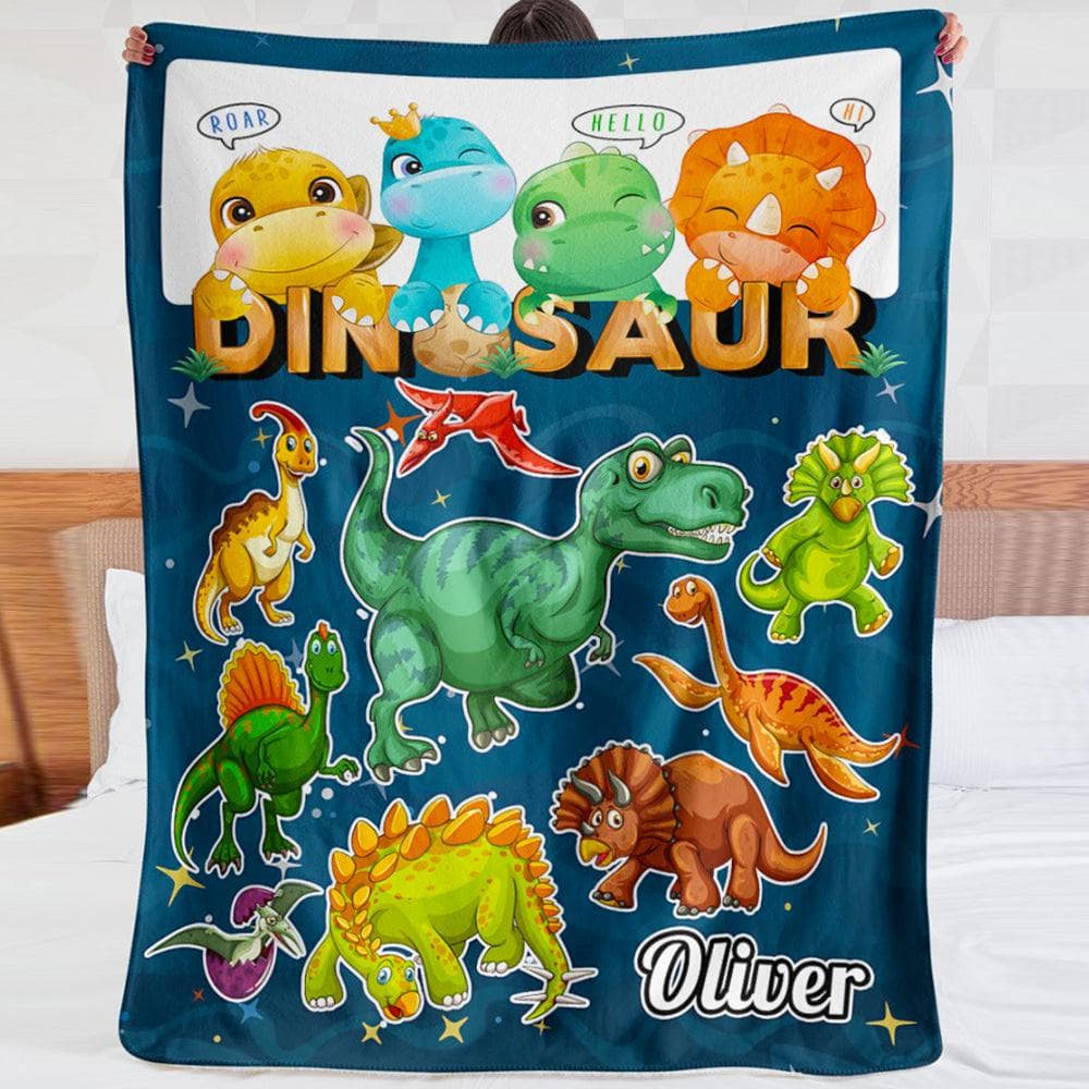 Personalize "Dinosaur" Blanket