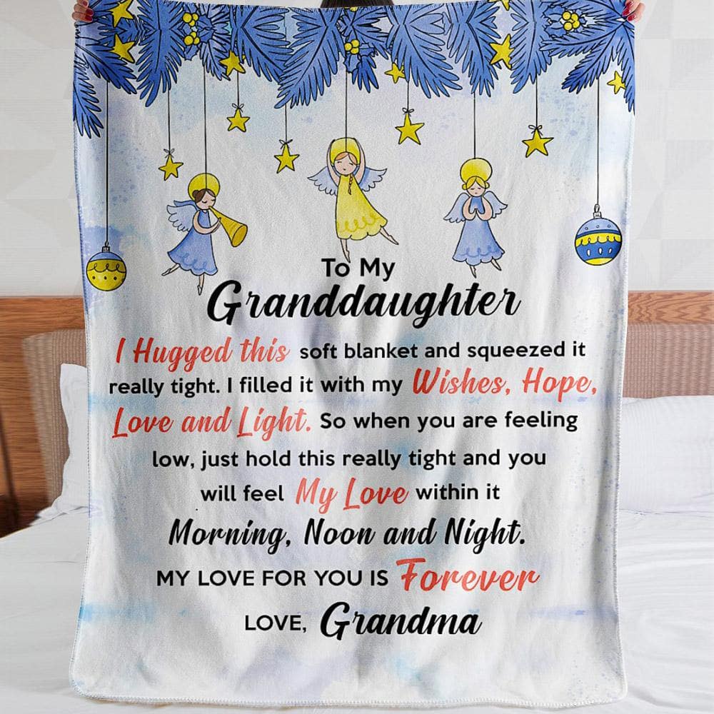 Granddaughter Blanket - Holiday Hug