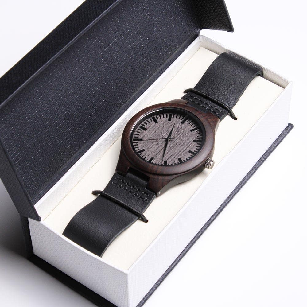 To My Man - Wooden Watch - I Do