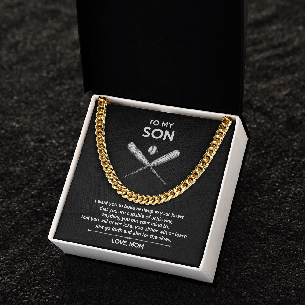 Aim for the Skies  M- Cuban Link Chain