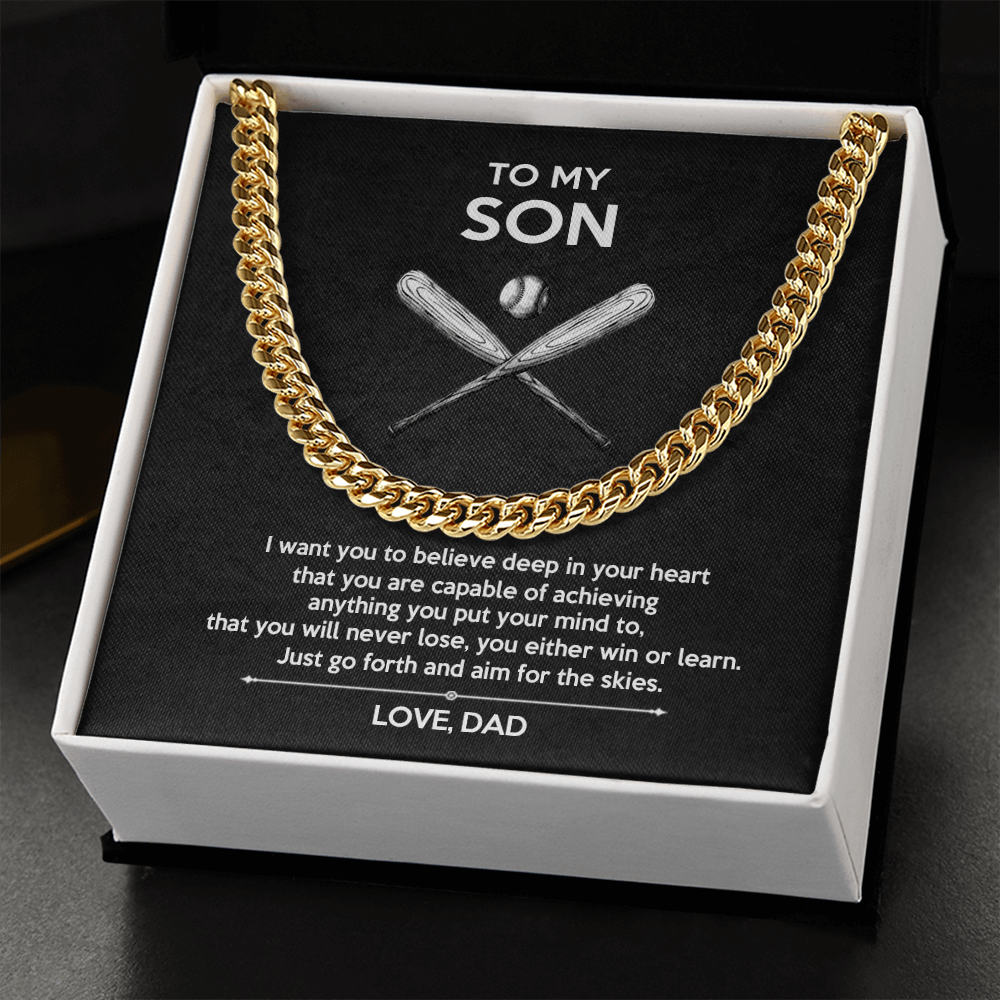 Aim for the Skies  D - Cuban Link Chain