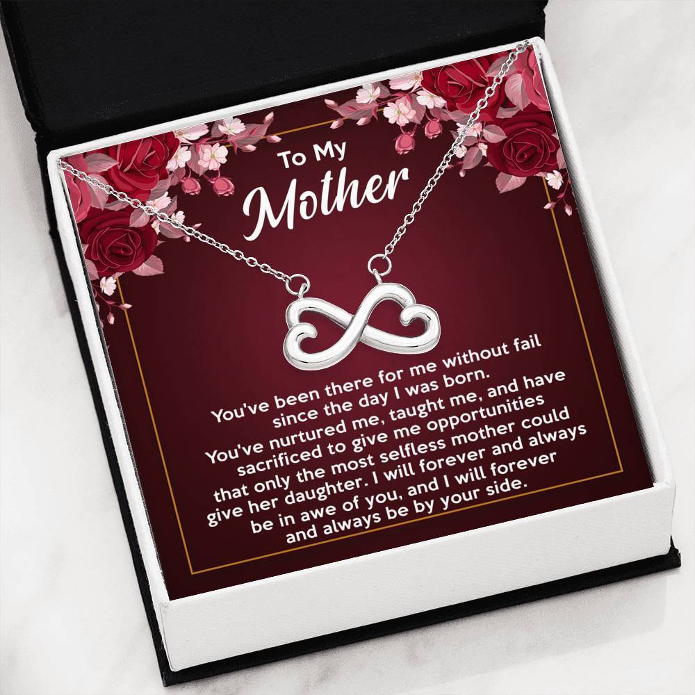 To My Mother - Premium Infinity Heart Necklace - 01
