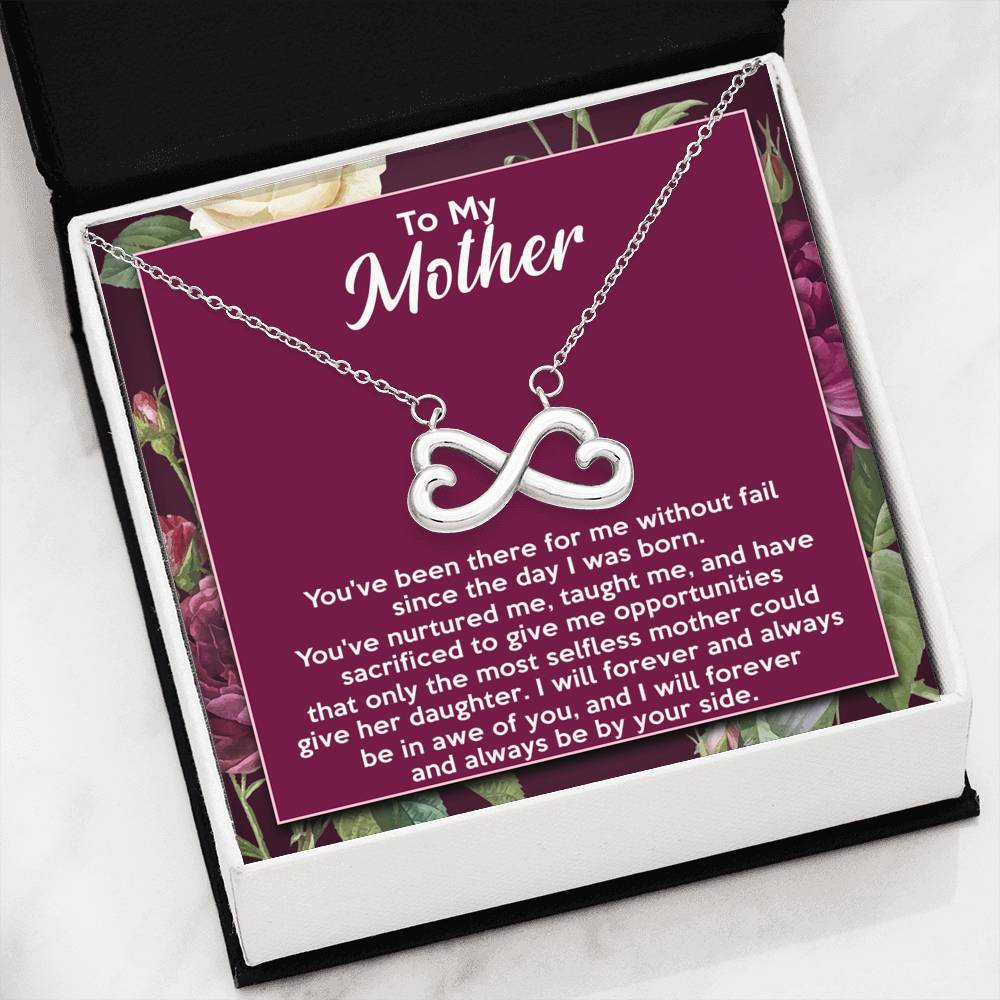 To My Mother - Premium Infinity Heart Necklace - 03