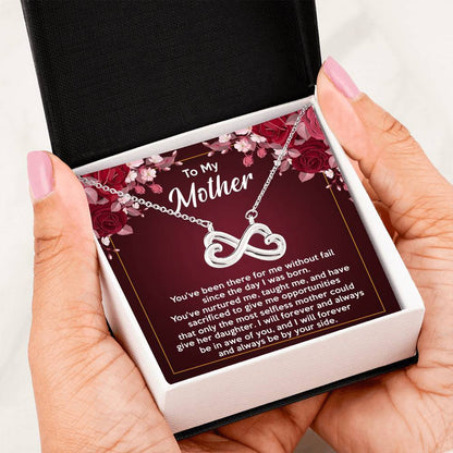 To My Mother - Premium Infinity Heart Necklace - 01