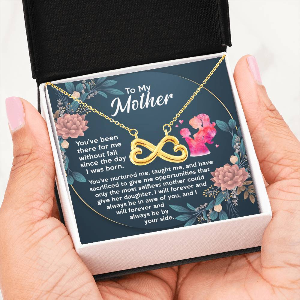 To My Mother - Premium Infinity Heart Necklace - 04