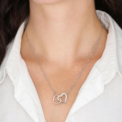 Mother & Daughter - Interlocking Heart Necklace - s01