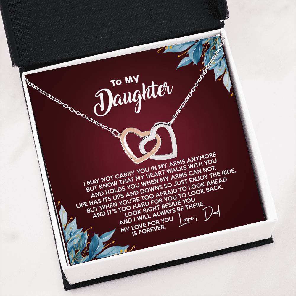 To My Daughter - United Heart Necklace - dso1
