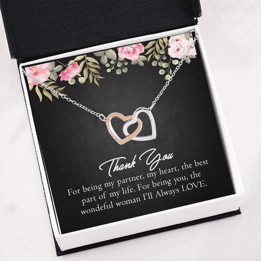 United Heart Necklace w/ FREE "Thank You" Card