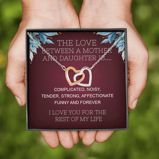 Mother & Daughter's Love - United Heart Necklace