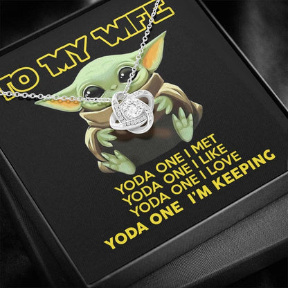 YODA ONE - MY WIFE - Love Knot Necklace
