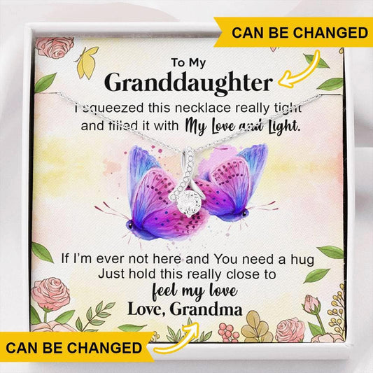Granddaughter - 14k White Gold Necklace