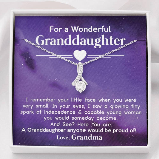 Wonderful Granddaughter - Proud of You - Alluring Necklace