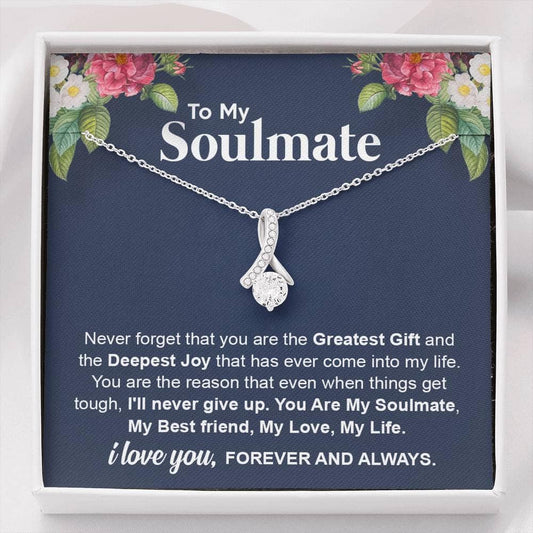 My Soulmate - 14k White Gold Allure Necklace