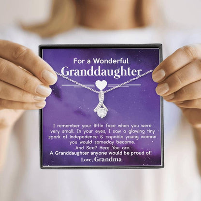 Wonderful Granddaughter - Proud of You - Alluring Necklace