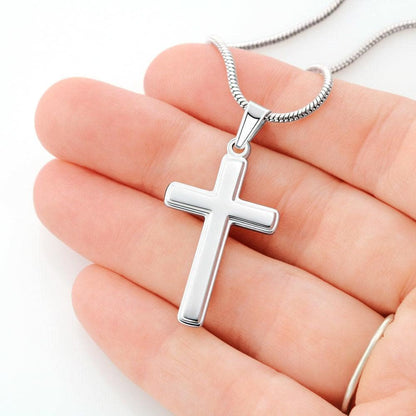 God is always with you - Stainless Steel Cross Necklace GDGP