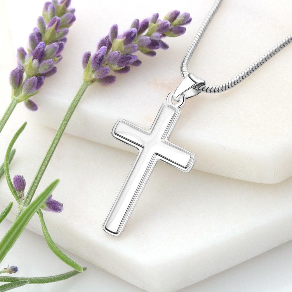God is always with you - Stainless Steel Cross Necklace GDGP