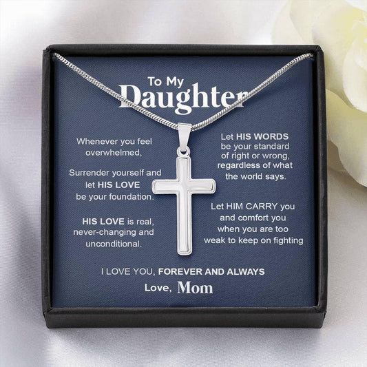 To my Daughter - Cross Necklace