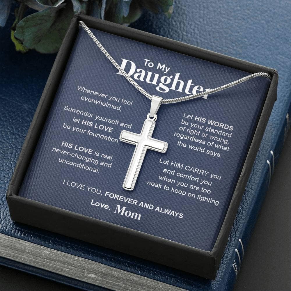 To my Daughter - Cross Necklace