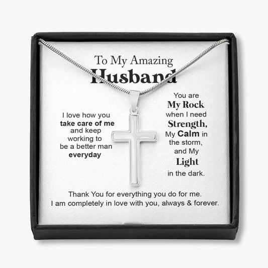 My Amazing Husband so2 - Cross Necklace