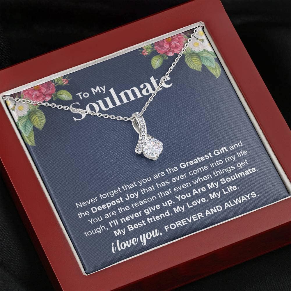 My Soulmate - 14k White Gold Allure Necklace