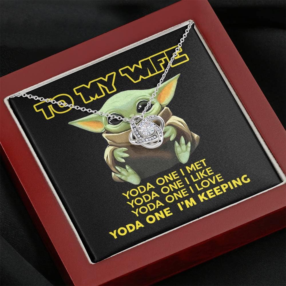 YODA ONE - MY WIFE - Love Knot Necklace