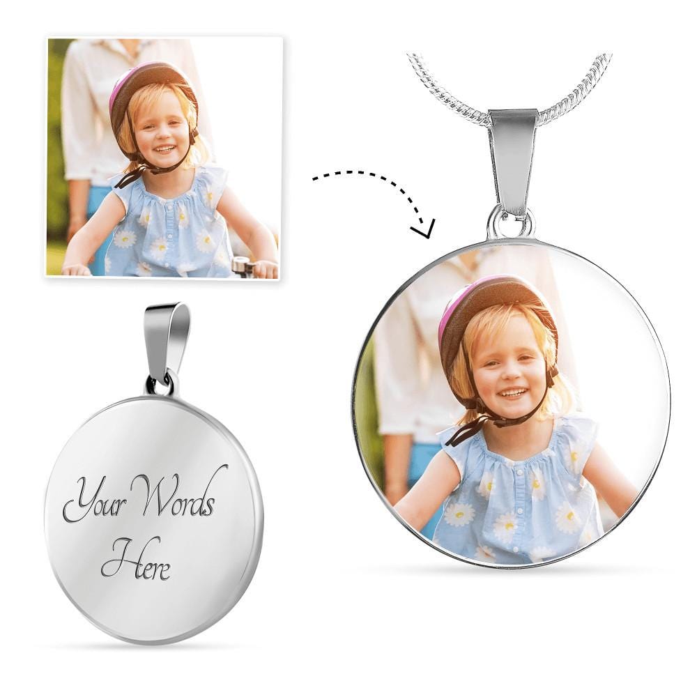 Personalized Photo - Circle Necklace