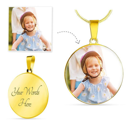 Personalized Photo - Circle Necklace