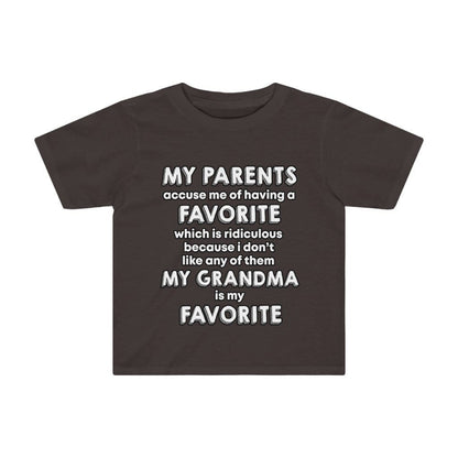 My Grandparents are my Favorite - Personalized Toddler Tee