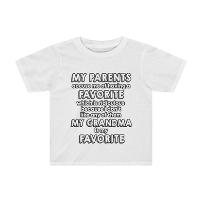 My Grandparents are my Favorite - Personalized Toddler Tee