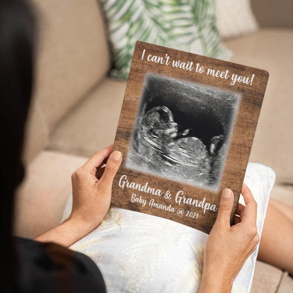 Personalized Sonogram Easel-Back Gallery Wrapped Canvas