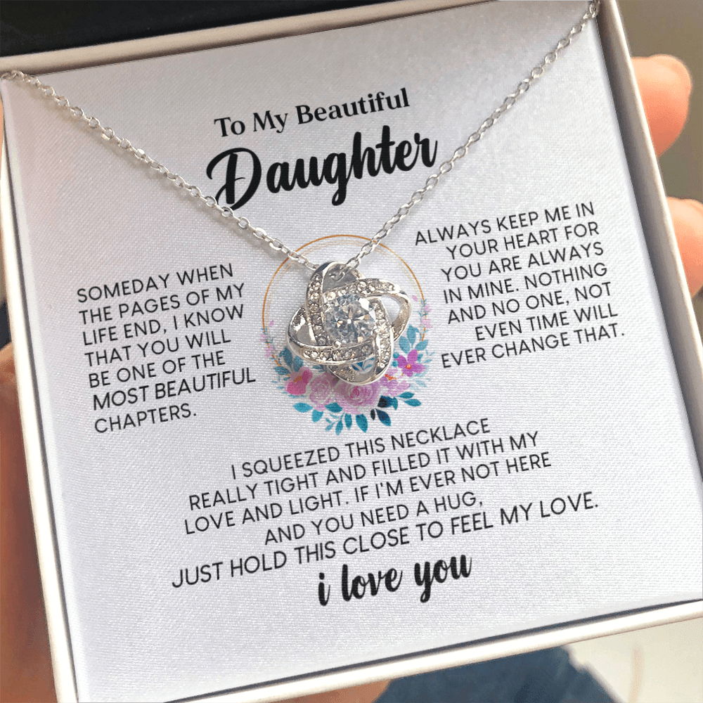 925 SILVER LOVE KNOT NECKLACE - DAUGHTER | CHAPTER