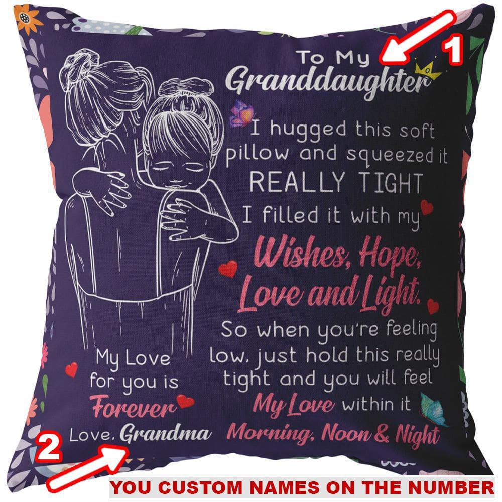 Granddaughter Premium Pillow - Hug