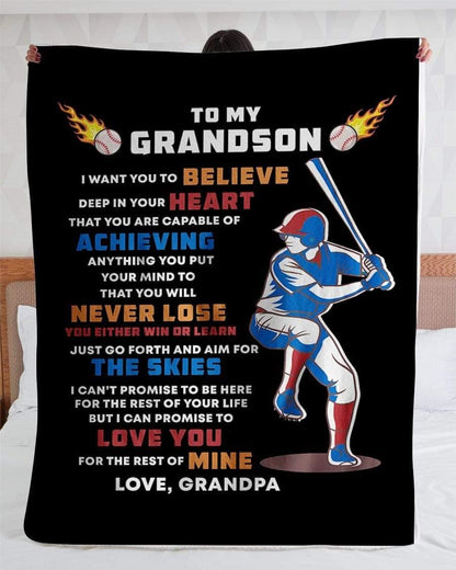 Personalized Blanket - Baseball